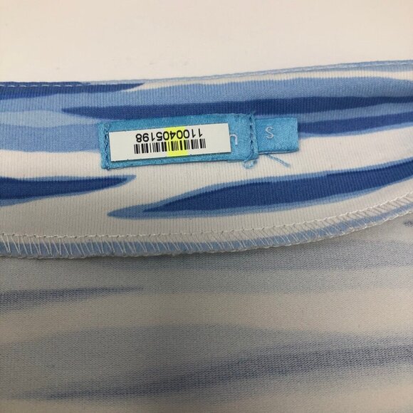 J McLaughlin Wavesong Top Size S Catalina Cloth Blue Sunset Lake - Picture 6 of 8